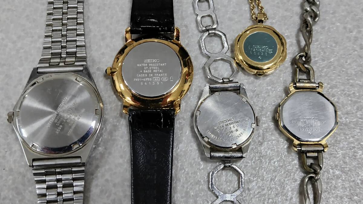 SEIKO CITIZEN CASIO ESTEE LAUDERなど 腕時計 まとめて16個 詳細不明 ジャンクの画像3