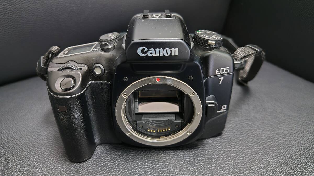 【動作確認済】Canon キャノン EOS7 フィルムカメラ ストラップ・取説付属の画像2