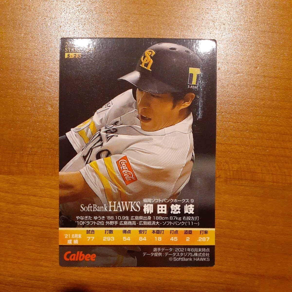 柳田悠岐 2021 カルビー プロ野球チップス スターカード 福岡ソフトバンクホークス【送料63円～】_画像2