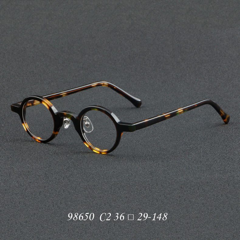 特価★送料無料 人気の眼鏡 超軽量フレーム眼鏡 円形型 復旧型 文芸型 メガネフレーム ファッション ケース付き カラー選択可 C039_画像3