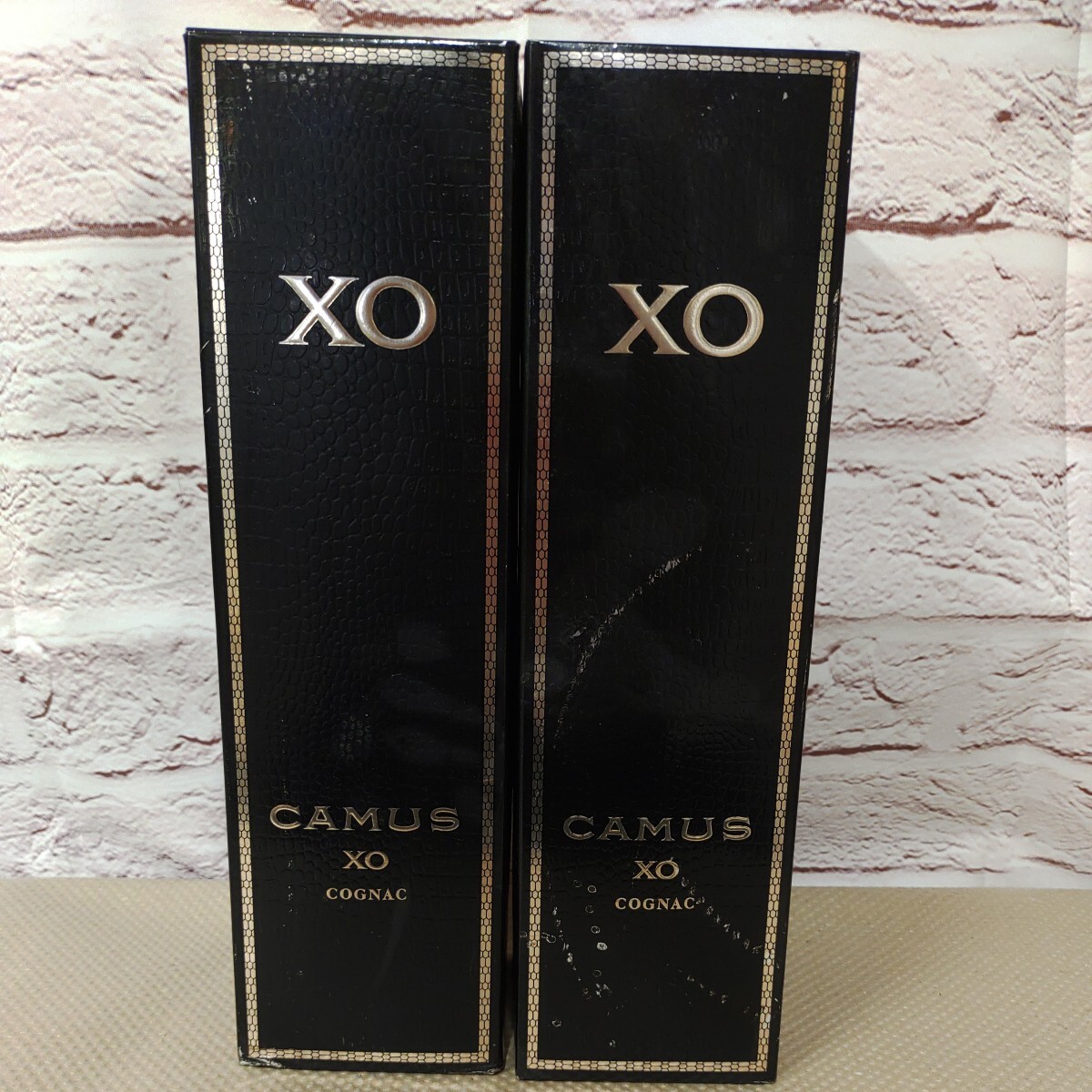 A04266 1円〜 カミュ 2本セット CAMUS XO ロングネック 700ml 40％ 古酒 未開栓 / ブランデー ウイスキー コニャックの画像1