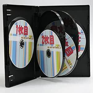 22mm厚6枚収納 DVDトールケース ブラック 4個G DVD/CD/Blu-rayDiscを6枚収納ケー_画像3