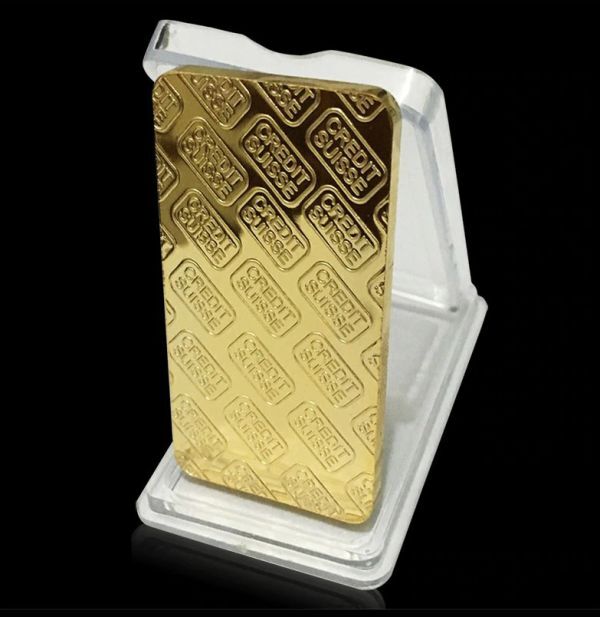 2枚セット 18kgp ゴールド コインプレート インゴット 新品 31ｇ上質 質感 高品質 高級感 光沢 大人気 格安18k gold plated 送料無料！の画像2