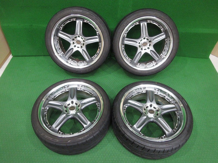 激レア当時物★綺麗★RAYS/VOLK RACING GT-C FACE1 ボルクレーシング 19×9.5J+34/19×8.5J+27 専用ナット付 溝有★275/35R19 245/35R19_画像1