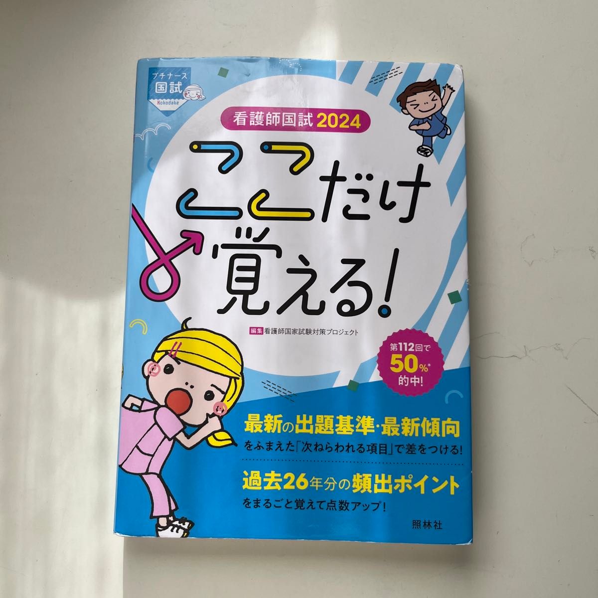 看護師国試ここだけ覚える！　２０２４ （プチナース） 看護師国家試験対策プロジェクト／編集　この参考書さえ覚えられれば受かります。