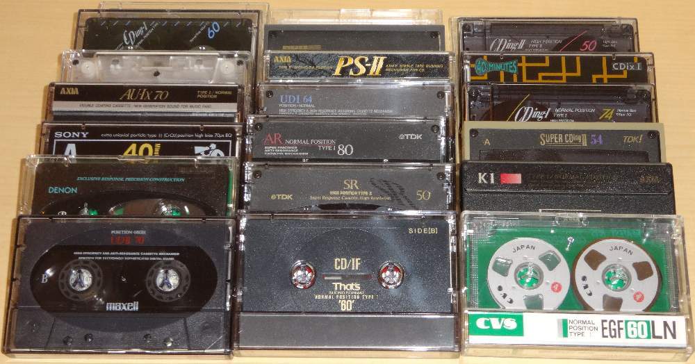 ● 中古カセットテープ 約80本とおまけケース ●_画像1