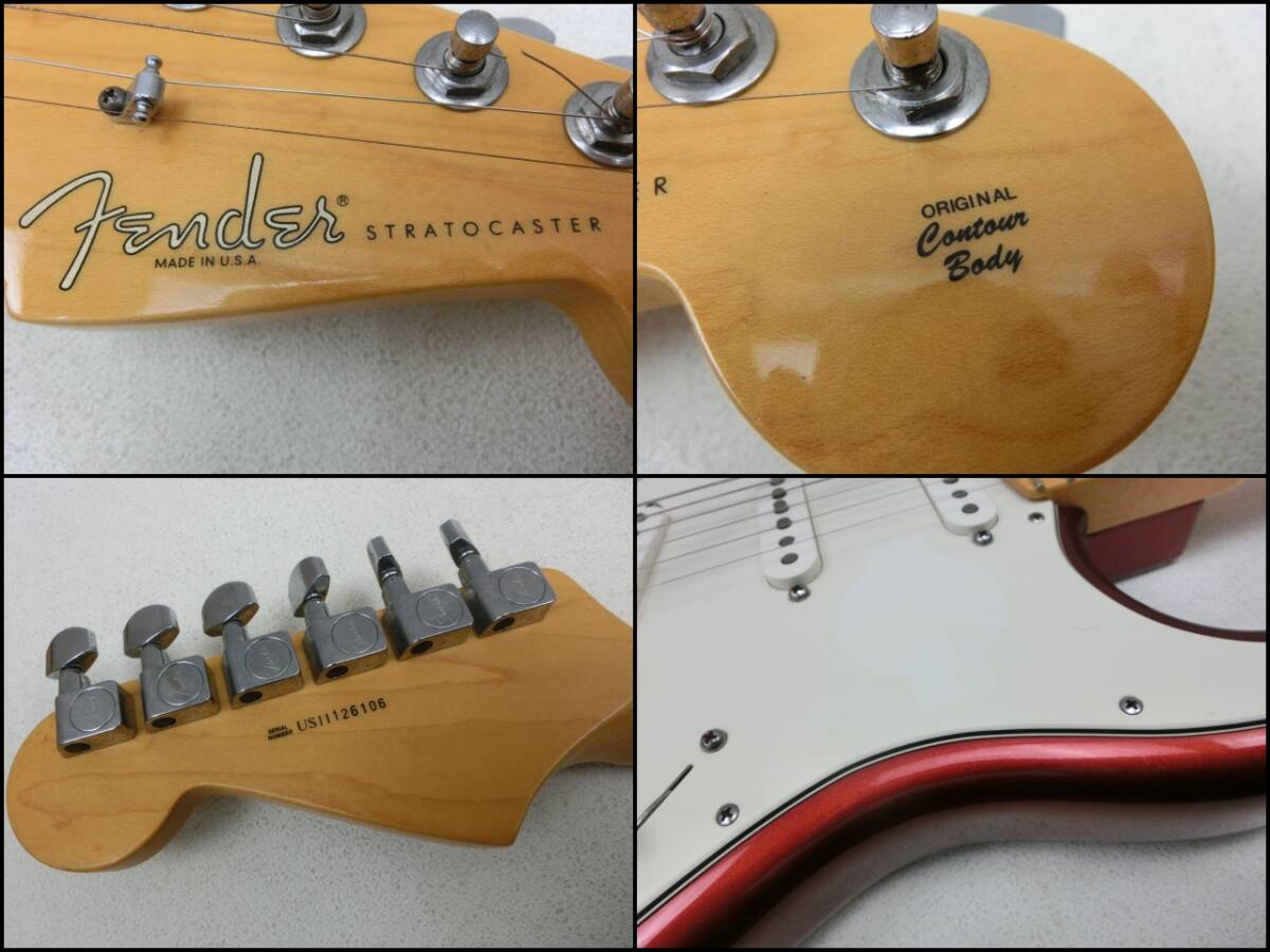 kme/480336/0408/フェンダー Fender USA ストラト エレキギター/ボルドー系の画像10