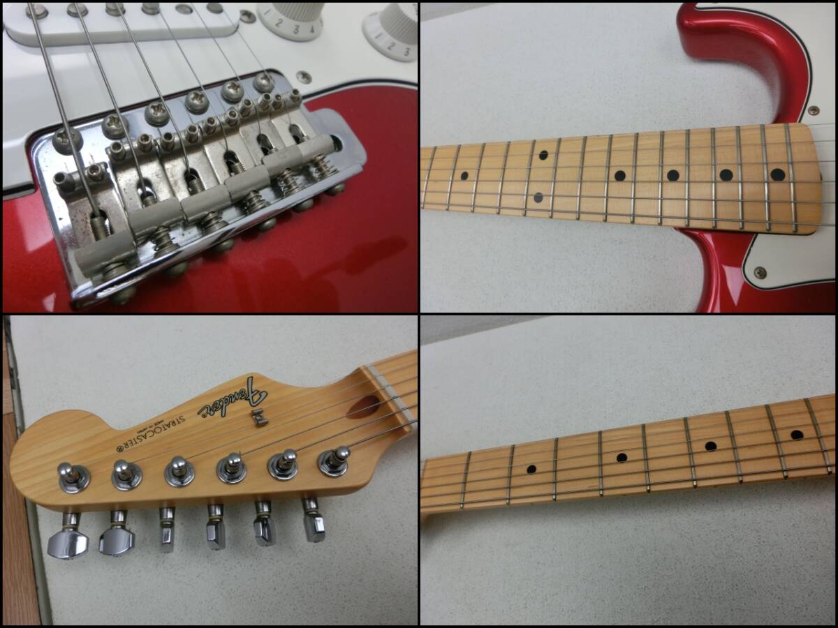 moe/507388/0408/フェンダー Fender Japan ストラトキャスター エレキギター/ボルドー系の画像9