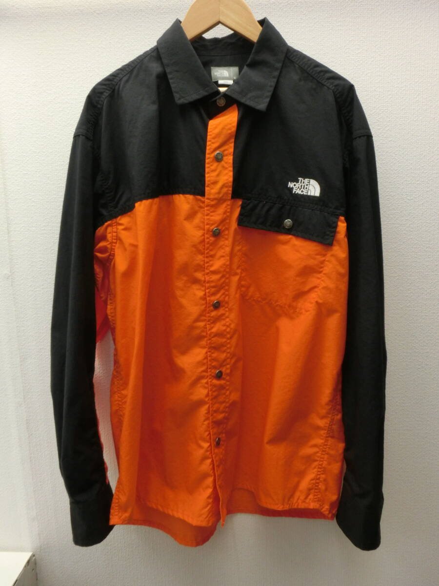 人気提案 es/571582/2404/THE NORTH FACE ザ ノースフェイス ロングスリーブヌプシシャツ NR11961/オレンジ/サイズM 長袖シャツ