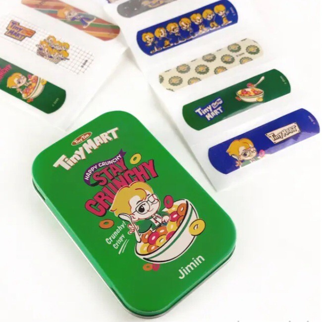 BTS TinyMART 缶ケース付き絆創膏10枚入×7個セット