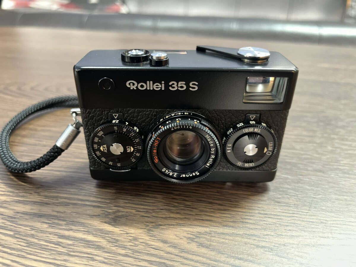 【完動品】Rollei 35S 黒 Sonnar 40mm f2.8 HFTコーティング搭載 露出計メーター・各動作良好の画像2