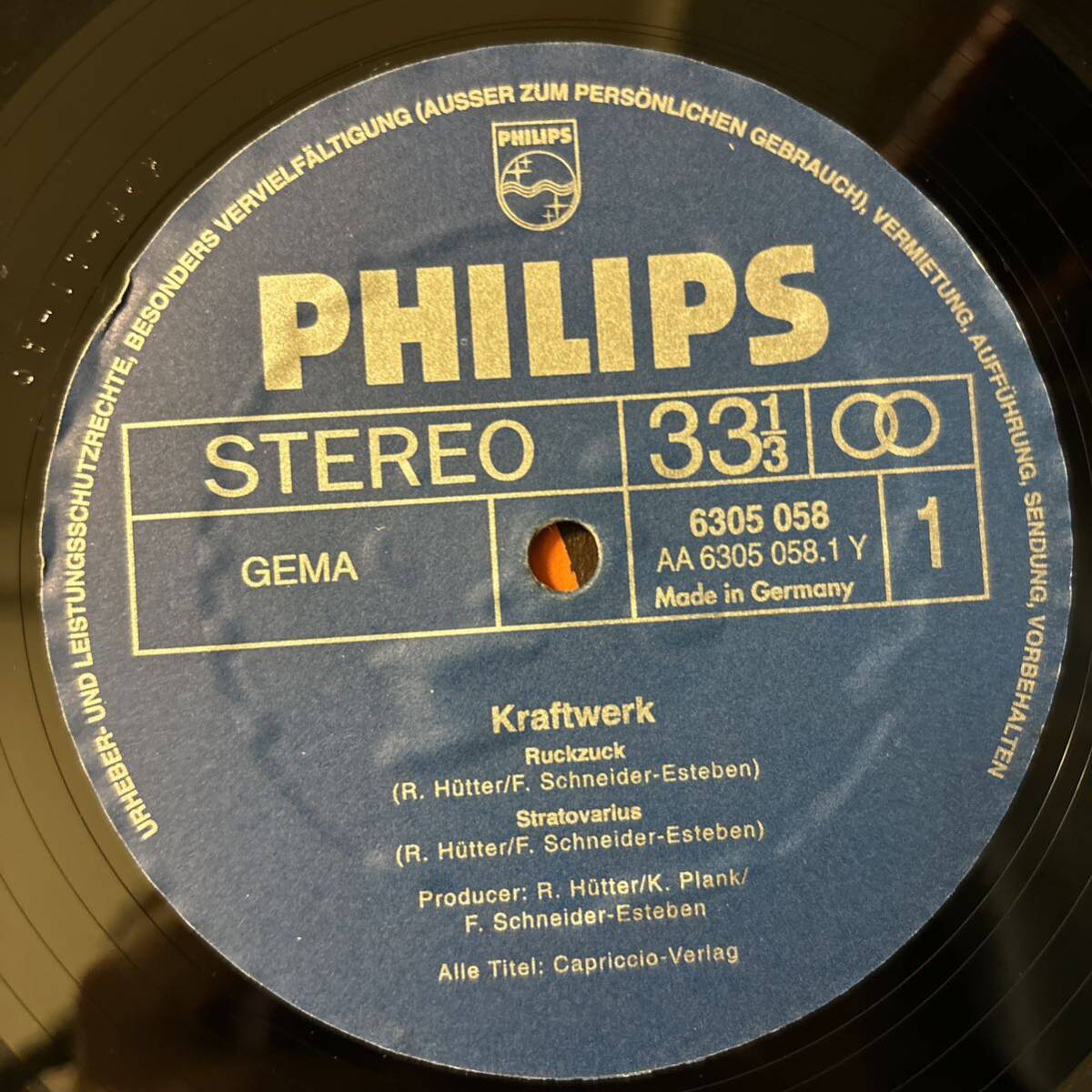 Kraftwerk クラフトワーク レコード 1st LP vinyl アナログ ファースト first same s.t._画像3