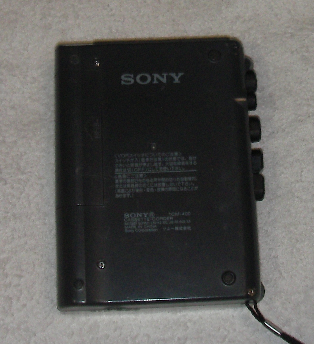 特上：Sony TCM-400 ソニー カセットテープレコーダー、即決おまけ付_画像4