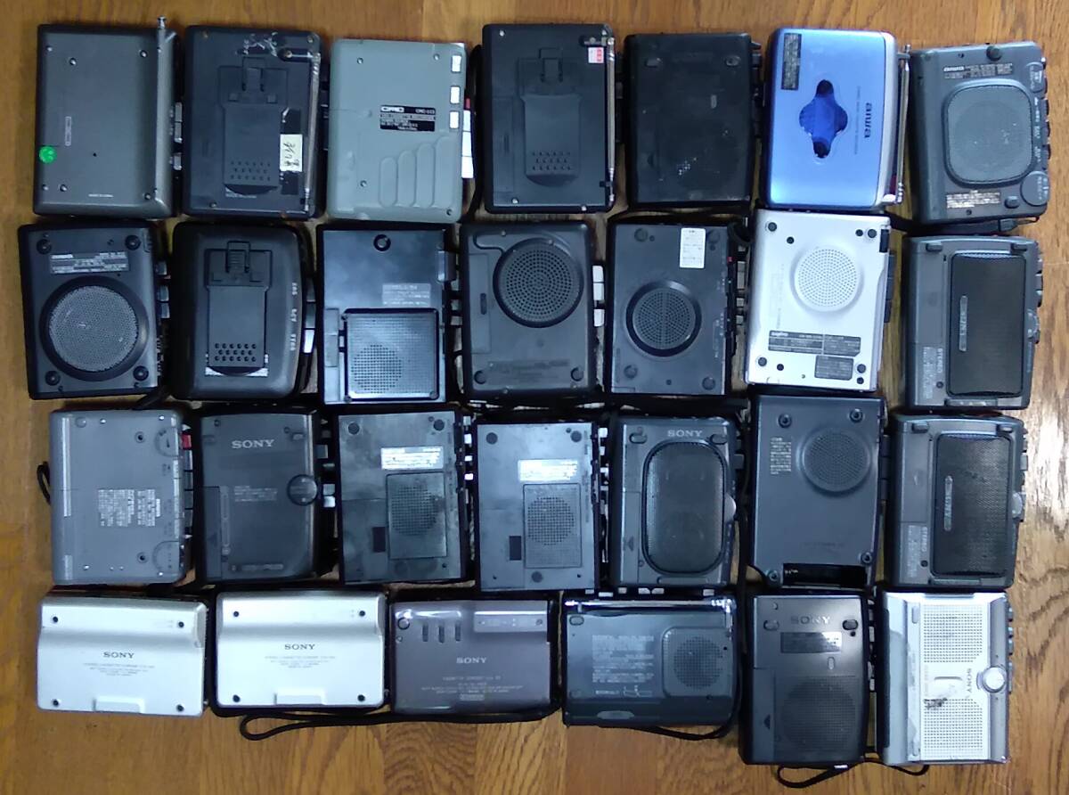 ジャンク：カセットテープレコーダー 27台、Sony,aiwa,Panasonic他の画像2