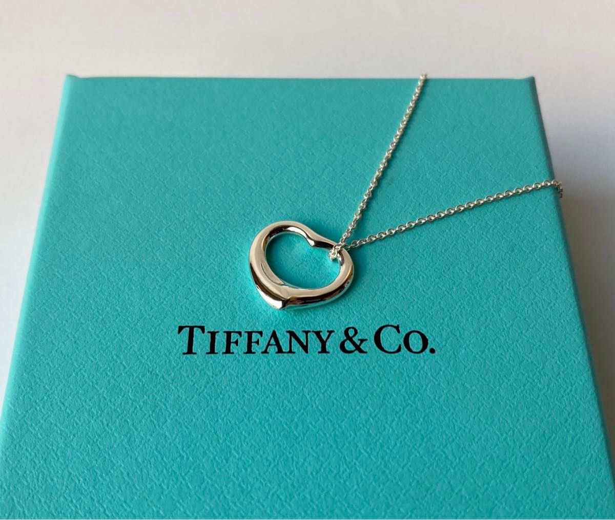 Tiffany＆co.  ティファニー　オープンハート　Sサイズ　スモール　シルバーネックレス　Ag925