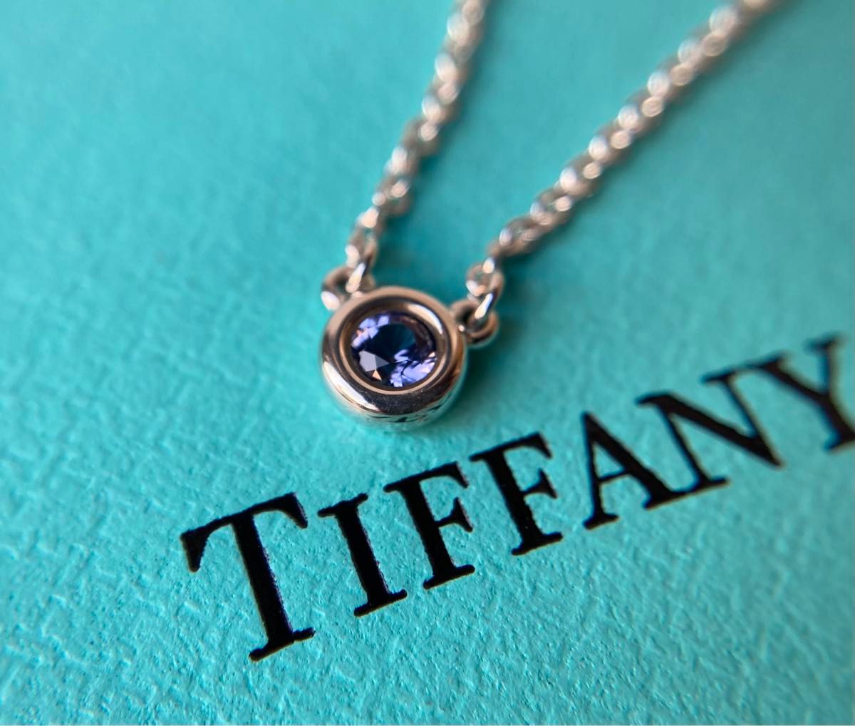 Tiffany＆co.  ティファニー　アメジスト　約0.1ct  カラー・バイザヤード　シルバーネックレス　Ag925