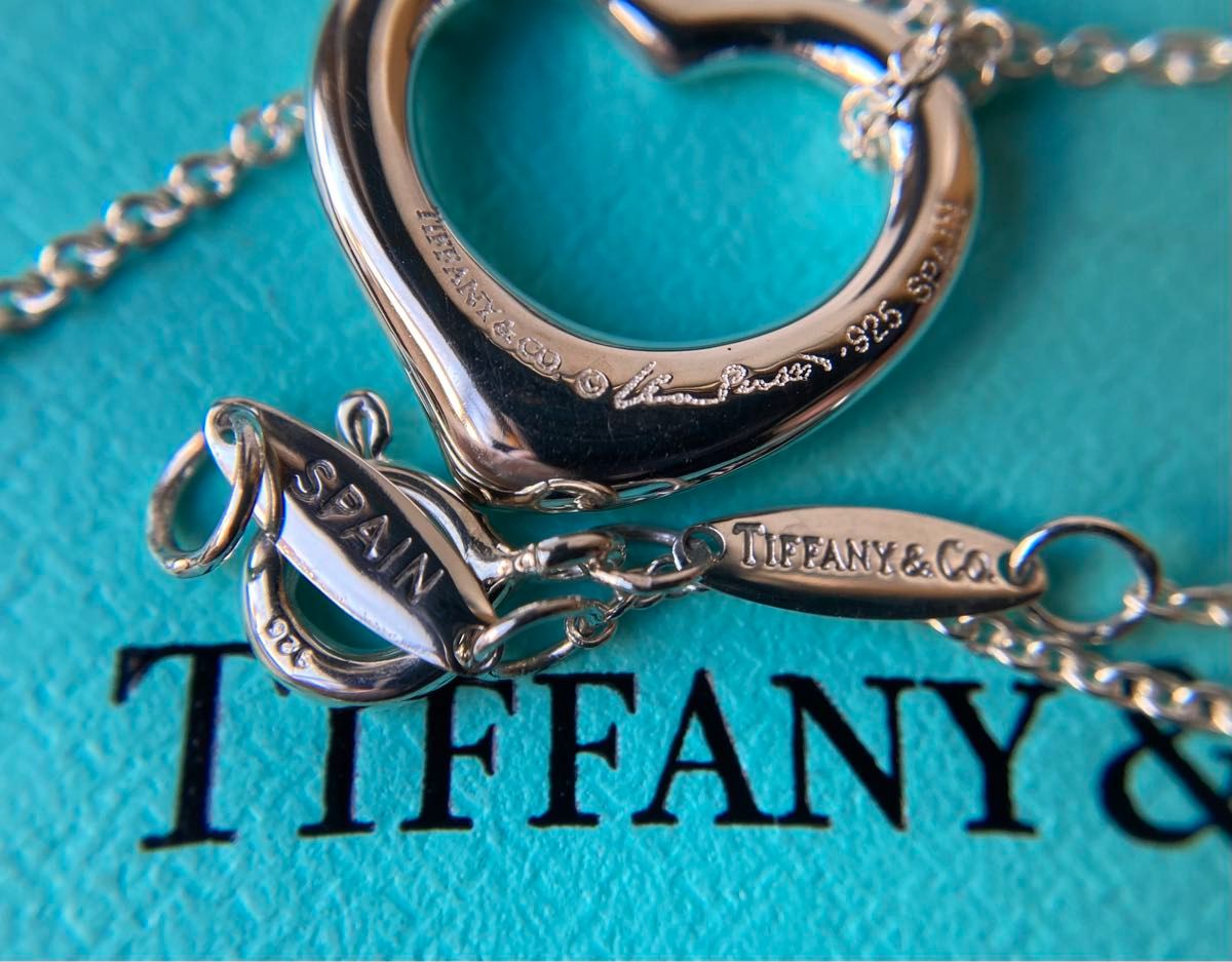 Tiffany＆co.  ティファニー　オープンハート　Sサイズ　スモール　シルバーネックレス　Ag925