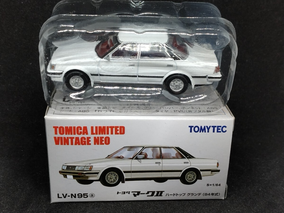 【トミカ リミテッド ヴィンテージ ネオ LV-N 95a】 トヨタ マークⅡ ハードトップ グランデ 1984年式 白（ホワイト）の画像7