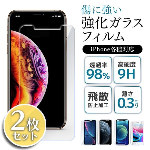 【2枚セット】iPhone 最新機種対応 強化ガラスフィルム 0.3mm iPhone13 Pro MAX 高透明 指紋防止超強度 9H ハードコート 保護フィルム_画像1