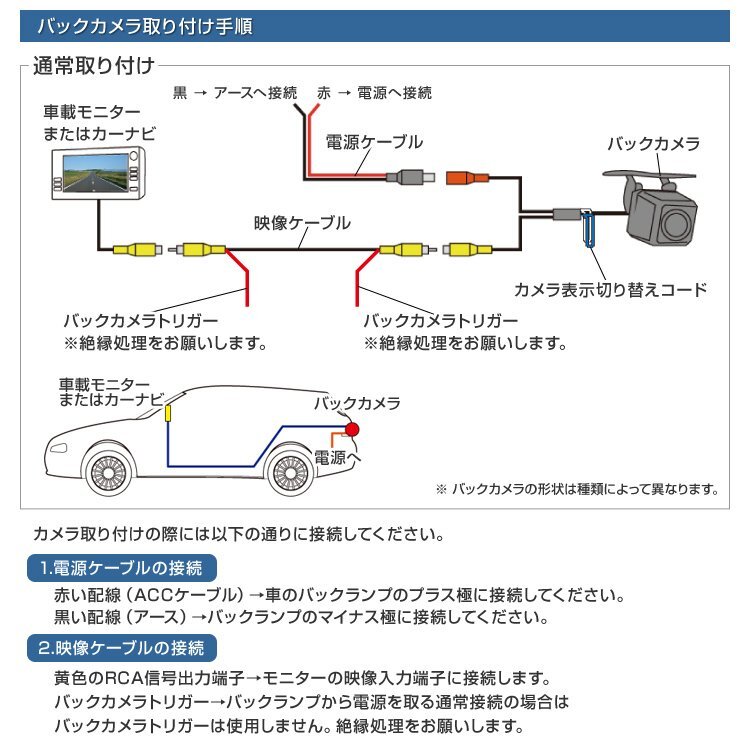 CCD バックカメラ ガイドライン有 小型 防水 防塵 角度調整可 バック連動 小型カメラ ミニ カメラ 小型 防水 広角170° 車載カメラ_画像7