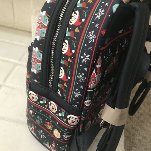 【Loungefly】ディズニー パークス ミッキー クリスマス ホリデー　バックパック リュック ラウンジフライ WDW Disney Parks Backpack_画像5