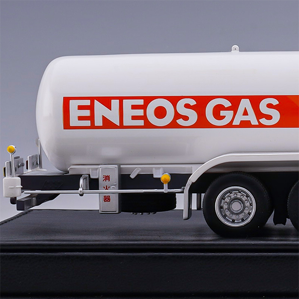 1/60 scale 日野 トラック タンクローリー ENEOS GAS エネオスガス アクリルケース付き ジオラマ 展示 模型●Ｍ１０３の画像7