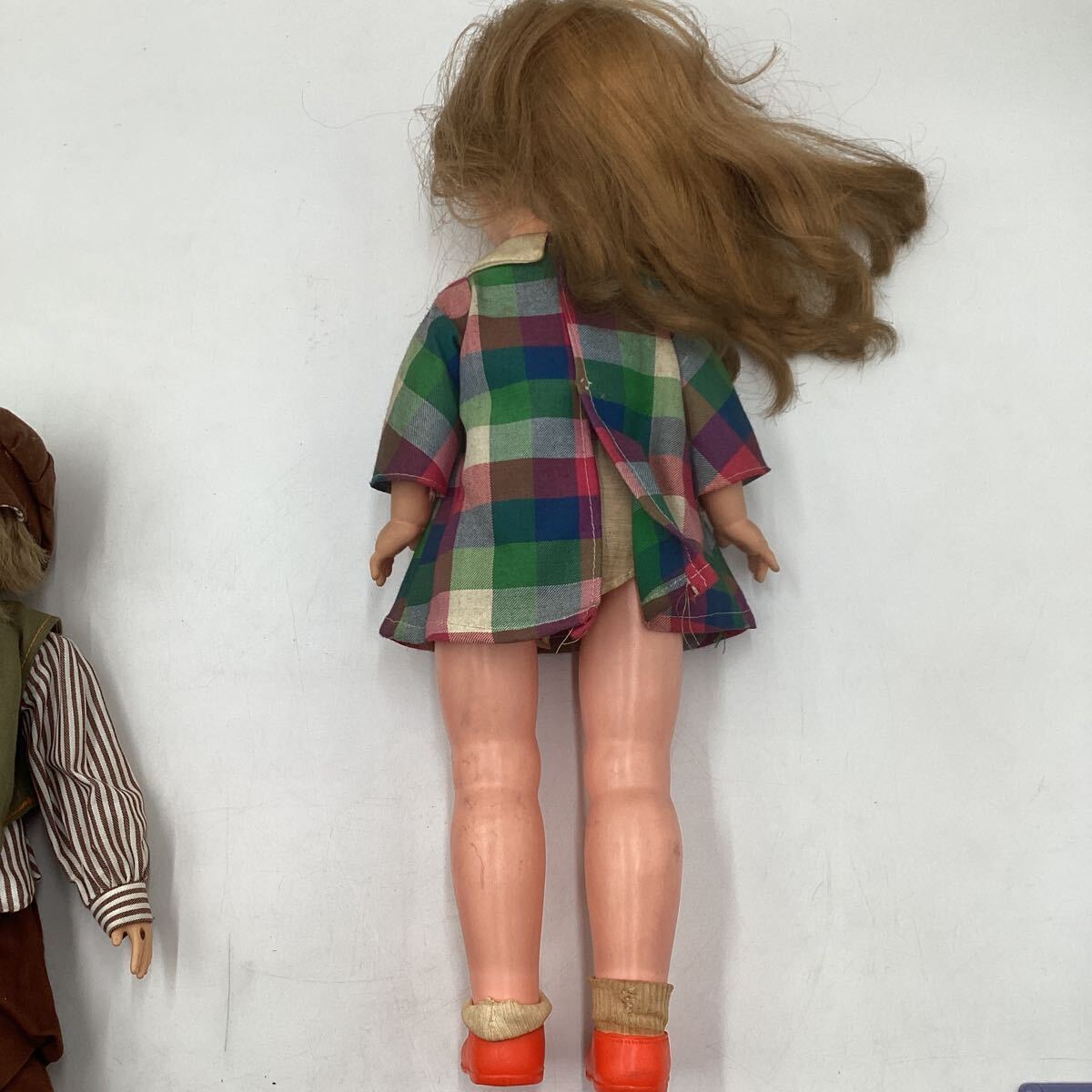 k4134 西洋人形 ドール まとめ 3体セット オオイケ ビスクドール アンティークドール アンティーク レトロ 女の子 男の子 人形 中古 汚れ有の画像7