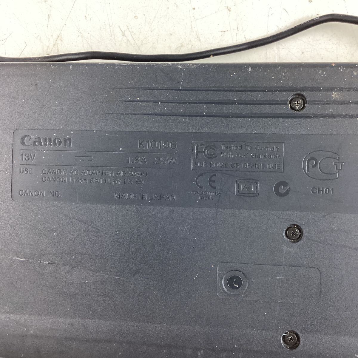 k4146 Canon BUBBLE JET PRINTER BJ M40 k10196 ブラック キャノン モバイルプリンター プリンター 通電確認済み 中古_画像6