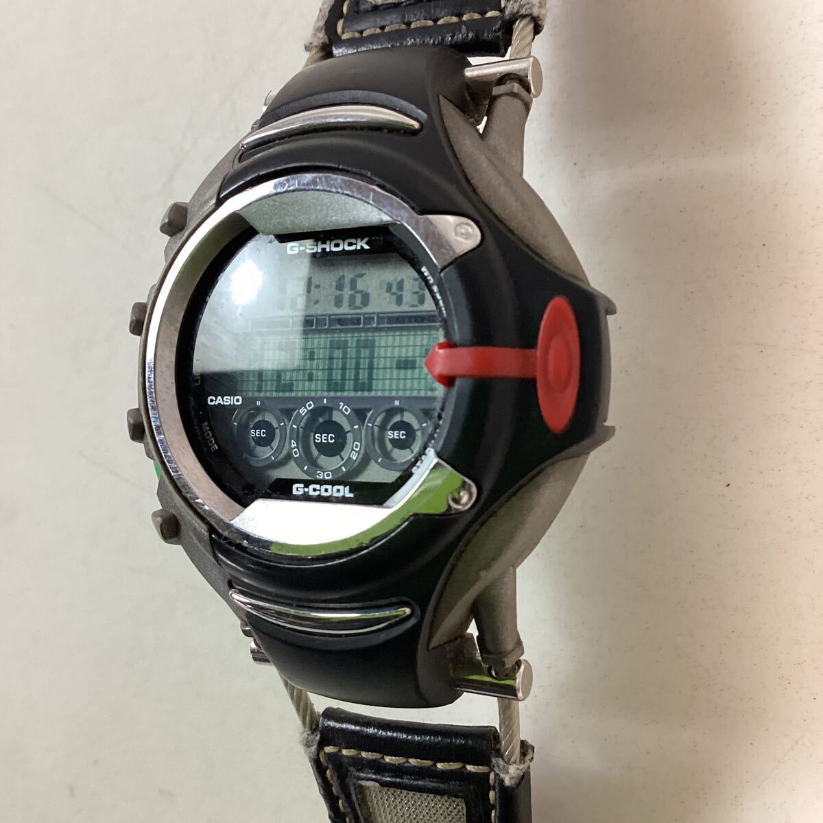 y4144 CASIO G-SHOCK G-COOL GE-2000 ピニンファリーナモデル カシオ Gショック デジタル 腕時計 Pininfarina 当時物 動作確認済 中古の画像6