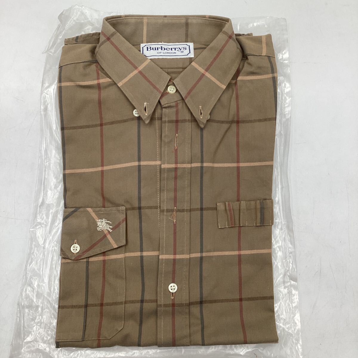 o4228 BURBERRY バーバリー 長袖レギュラーカラーシャツ カジュアル チェック メンズ の画像1