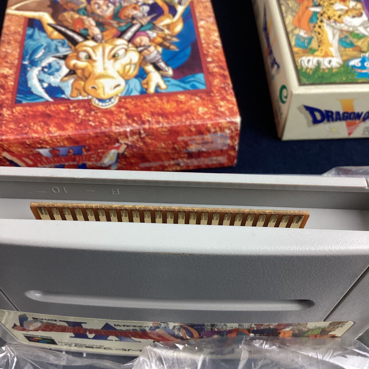 o438 ドラゴンクエスト I II IV Vまとめ売り 3点セット スーパーファミコン SFC ソフト スーファミ ゲーム レトロ 中古の画像8