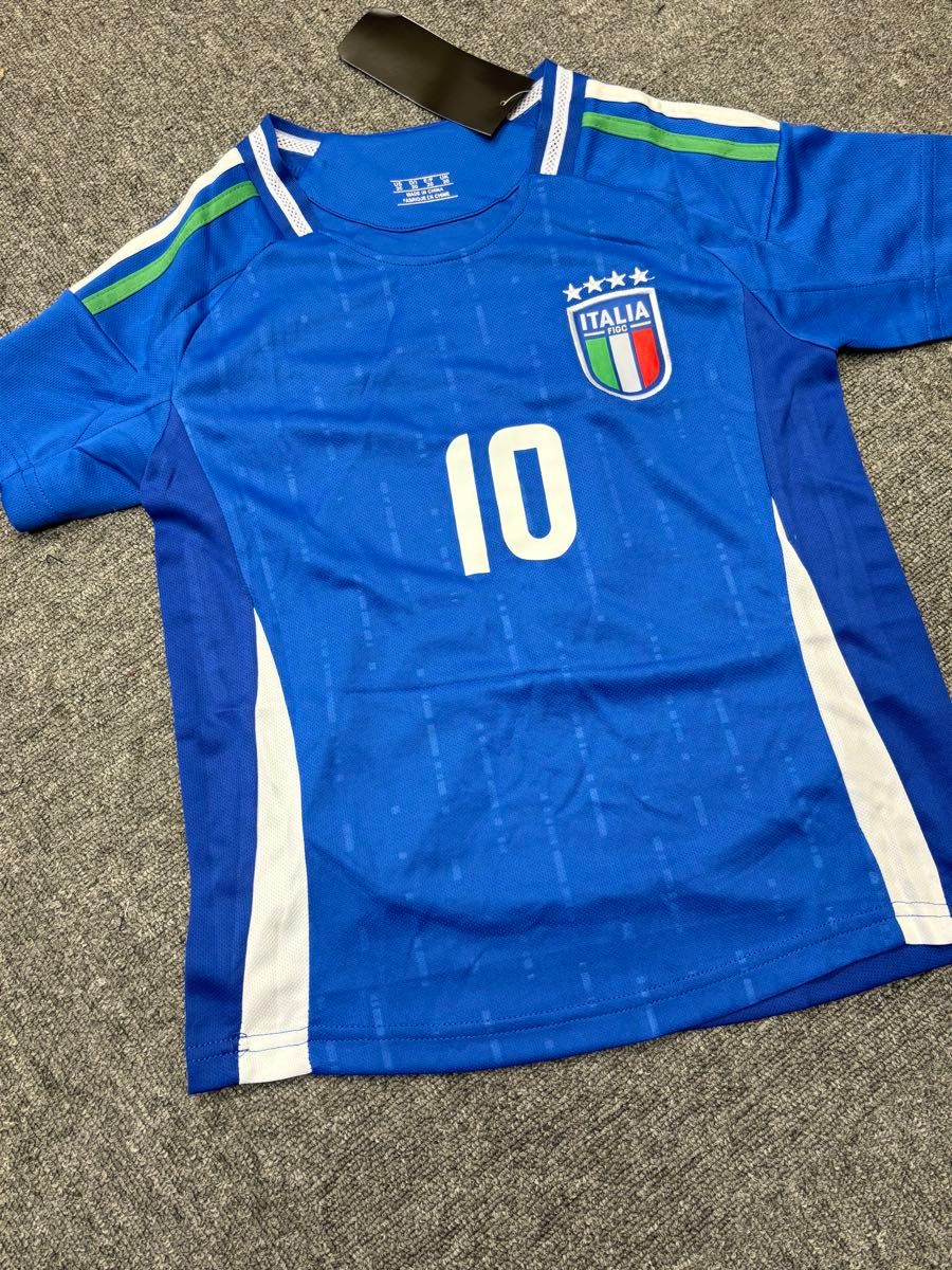 130cmイタリア代表　バッジョ　子供サッカーユニフォーム