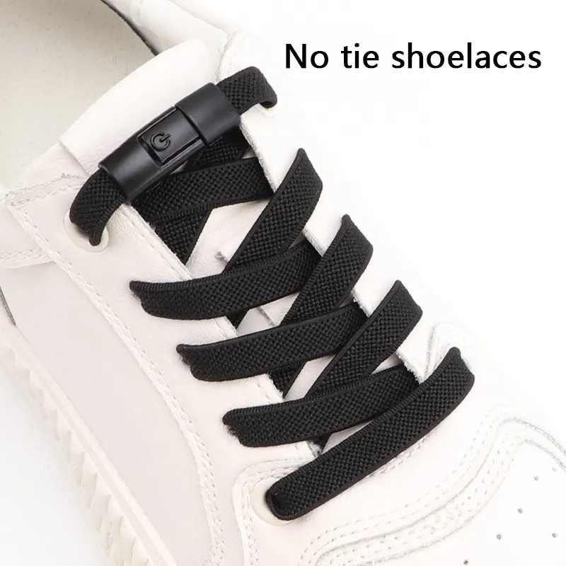 【ブラック】1ペア 結ばない靴紐の画像3