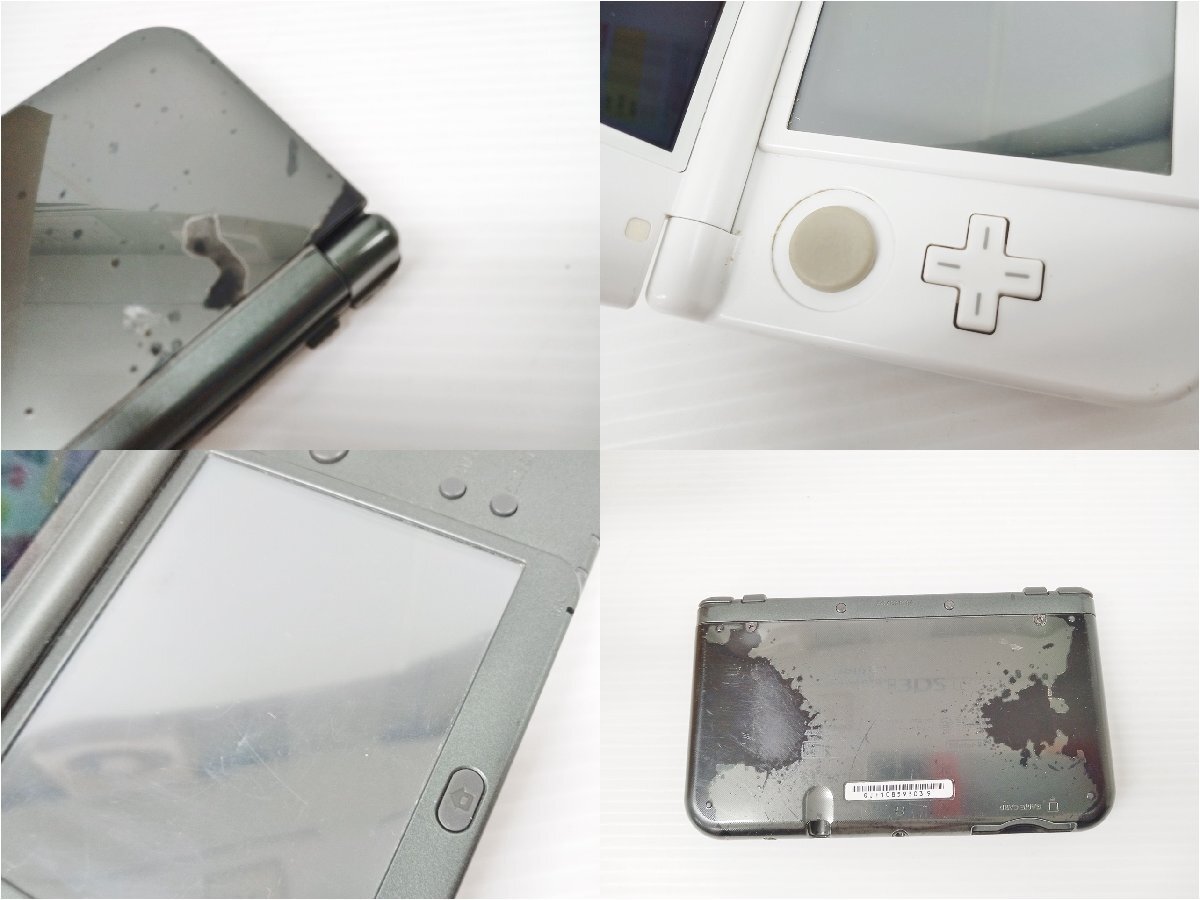 [KA4C-64-017-1] Nintendo ニンテンドー New ニンテンドー 3DS/3DS LL 3台 本体 まとめ売り ホワイト ブラック 動作未確認 ジャンク_画像6