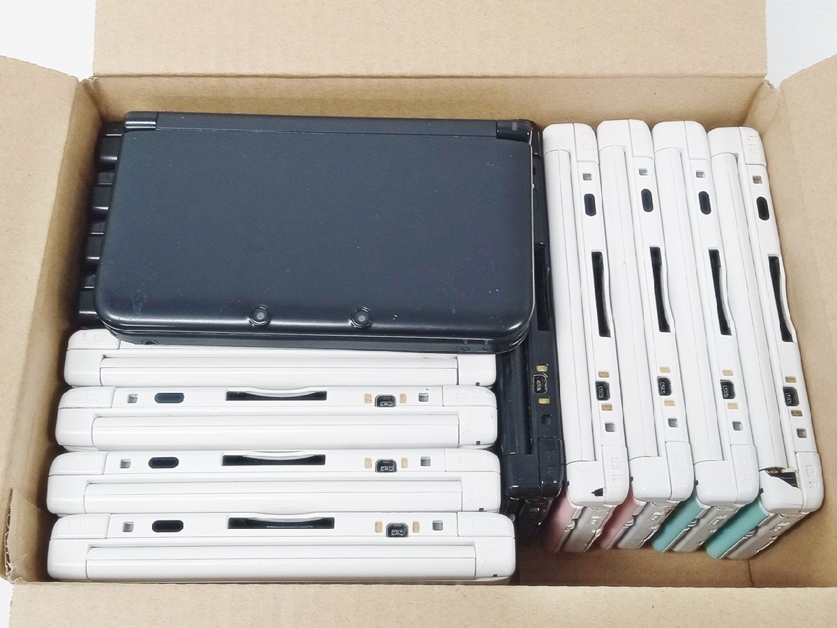 [H4C-64-002-1] ニンテンドー 3DSLL 本体 14台セット まとめ売り ホワイト ブラック ジャンクの画像10