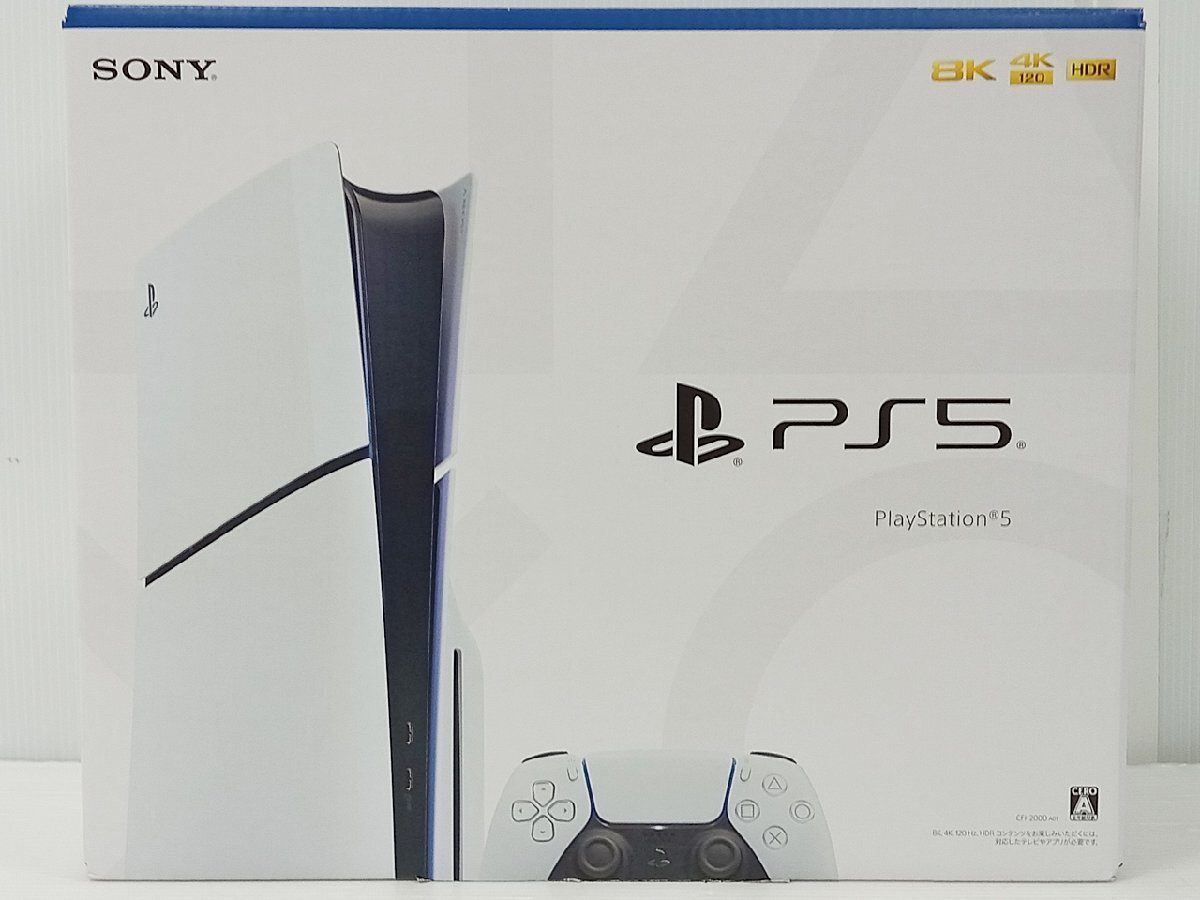 [4D-64-029-3] SONY ソニー PlayStation5 Slim PS5 Slim プレイステーション5 ディスクドライブ CFI-2000 1TB 中古の画像1