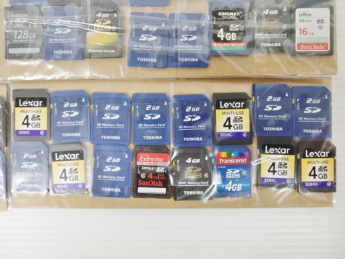 [B4C-64-021-1] SD card 96 sheets set sale SanDisk SanDisk SAMSUNG Samsung other format ending used 