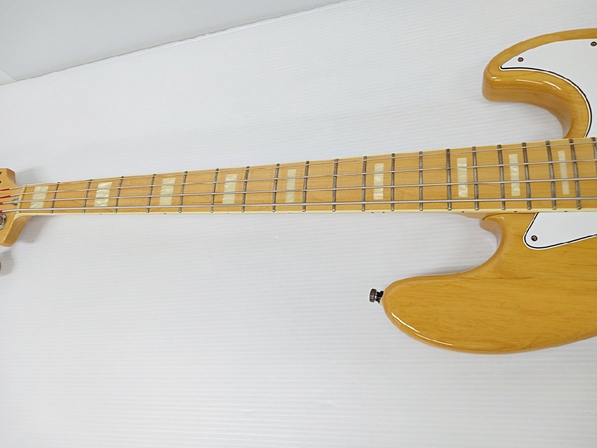 [7D-64-006] エレキベース Fender Japan フェンダージャパン JB75-90 Jazz Bass NAT フジゲン製 本体+リフトケース付 動作確認済み 中古の画像5