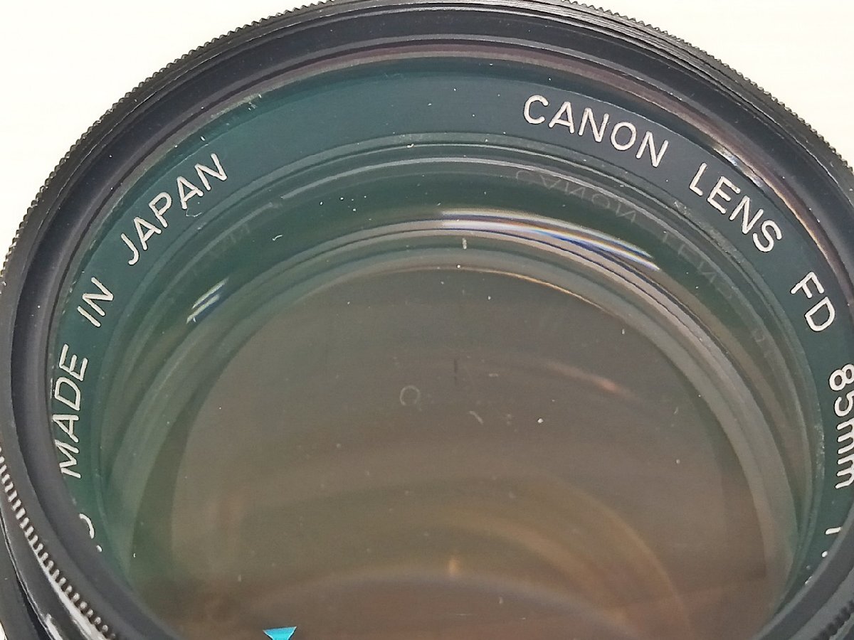 [B8B-64-016-1] CANON キヤノン CANON LENS FD 85mm 1:1.8 本体のみ 動作未確認 ジャンクの画像6