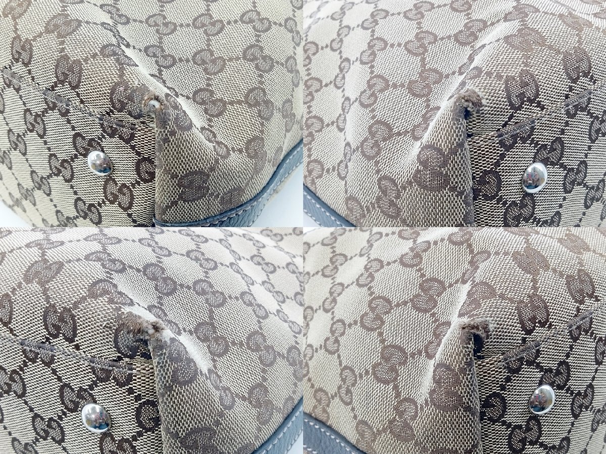 [14B-64-028-1] Gucci グッチ GGキャンバス トートバッグ ハンドバッグ_画像6