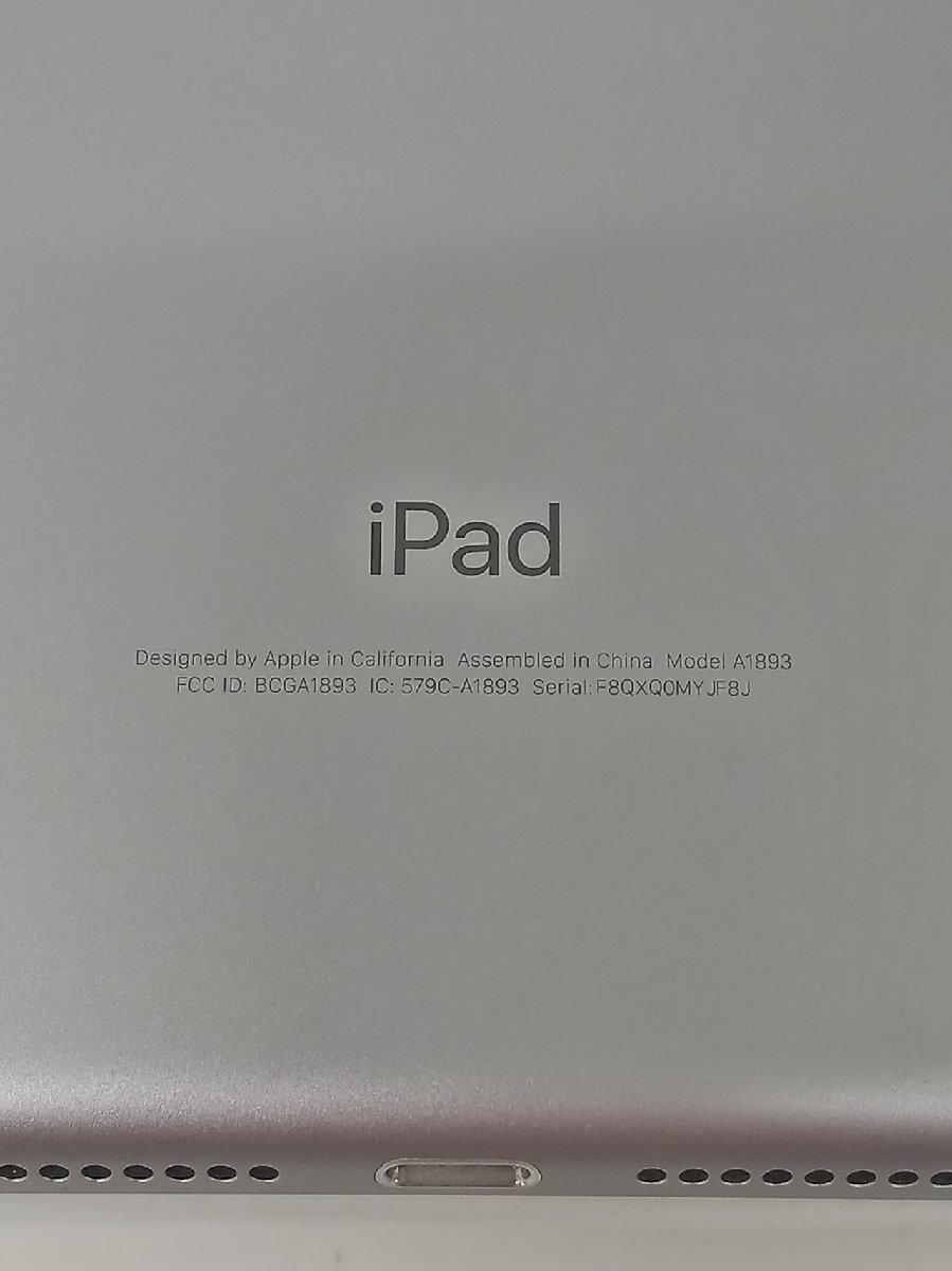 [B8A-64-012-1] Apple アップル iPad 第6世代 Wi-Fiモデル 32GB スペースグレイ FR7F2J/A A1893 整備済製品 初期化/動作確認済み 中古_画像4