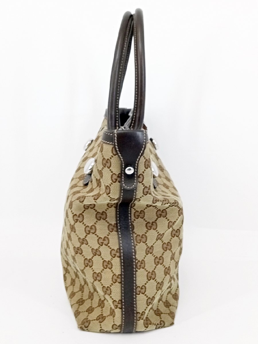 [14B-64-028-1] Gucci グッチ GGキャンバス トートバッグ ハンドバッグ_画像4