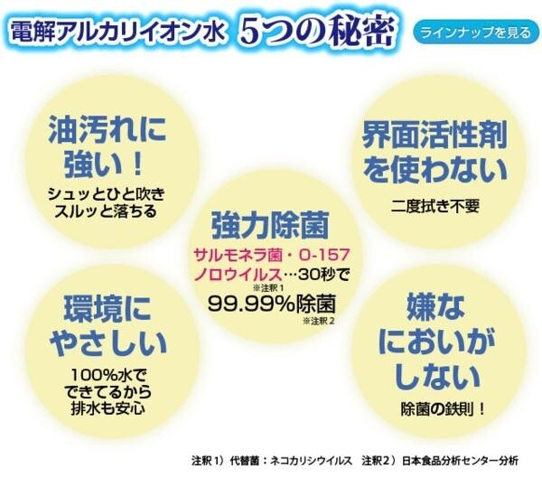 2個セット 超電水クリーンシュ!シュ! 詰替用 1000m×2 1L×2 除菌 アルカリ洗浄水 掃除 ペット ベビー_画像3