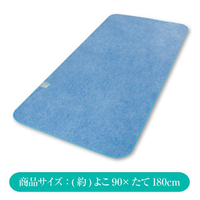 [ немедленная уплата ]... futon лист для удаления влаги голубой NEEDS потребности примерно 90×180cm одиночный влажность . пот матрац наматрасник круг мытье OK