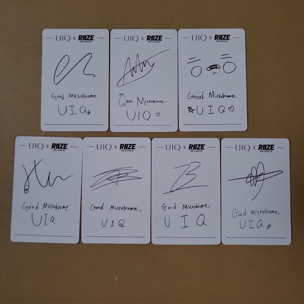 RIIZE 公式トレカ　7枚セット　韓国コスメ　UIQ　ウォンビン　ウンソク　アントン