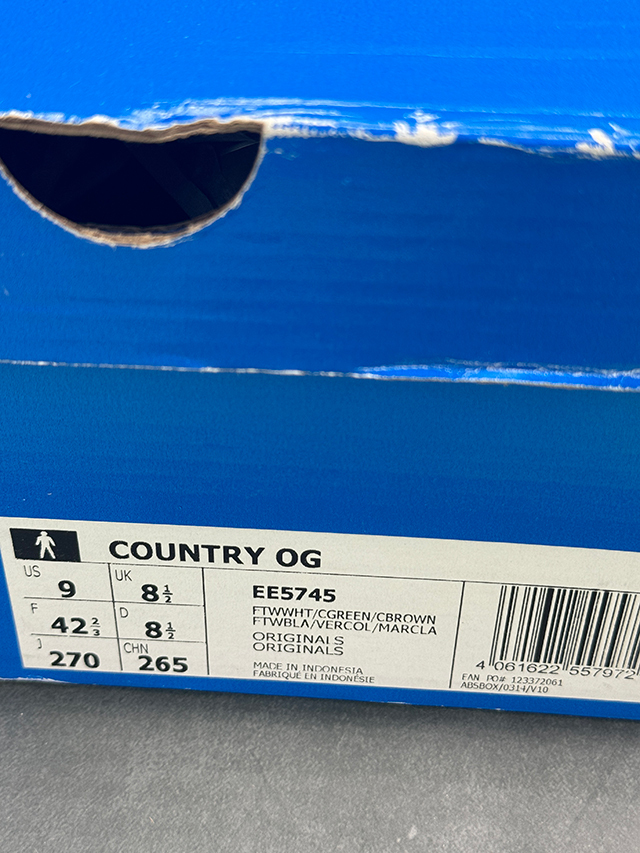 アディダス オリジナルス カントリー OG US9 27cm EE5745 adidas originals COUNTRY OG_画像5