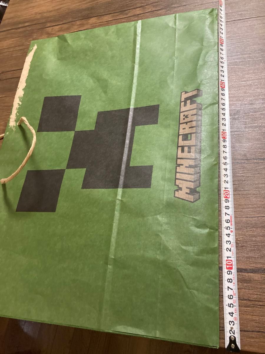 マインクラフト　Minecraft マイクラ　紙袋　手提げ袋　ショップ袋