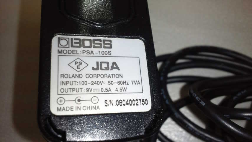 BOSS ACアダプター PSA-100S 通電確認済みの画像2
