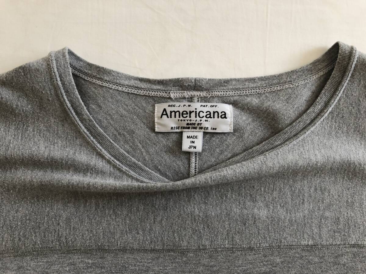 大人気【Americana 】アメリカーナ　グレー　Tシャツ◆XXS_画像2