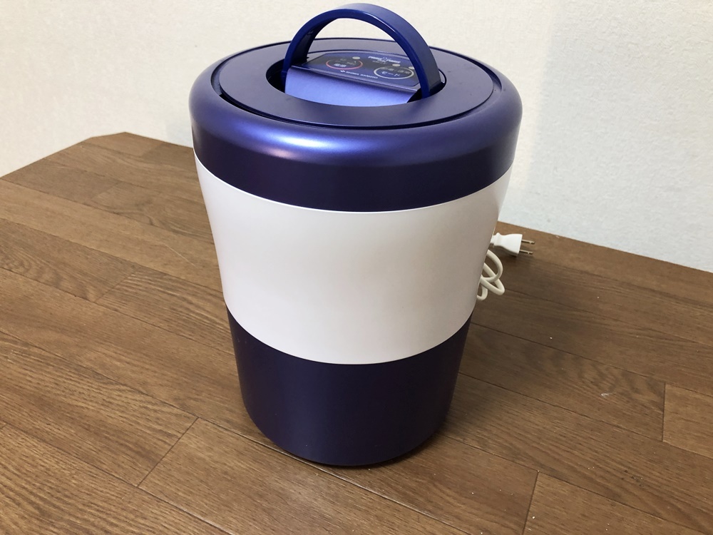 SHIMA SANGYO家庭用生ごみ減量乾燥機PCL-33スタイリッシュカラーモデル円筒形 パリパリキューブライトアルファ 除菌洗浄/動作確認済み